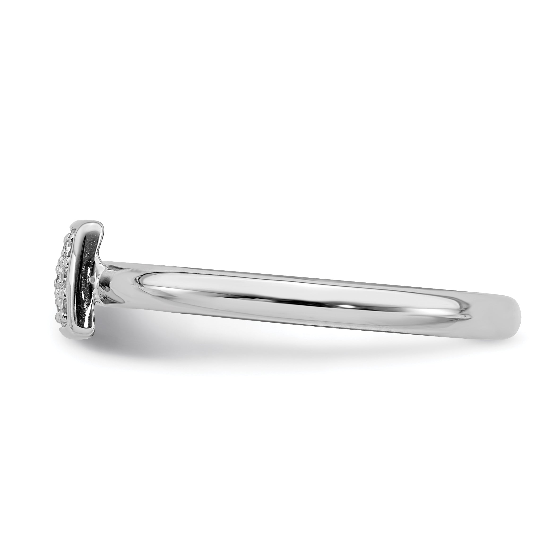 Sterlingsilber Rhodiniert Diamant Ring
