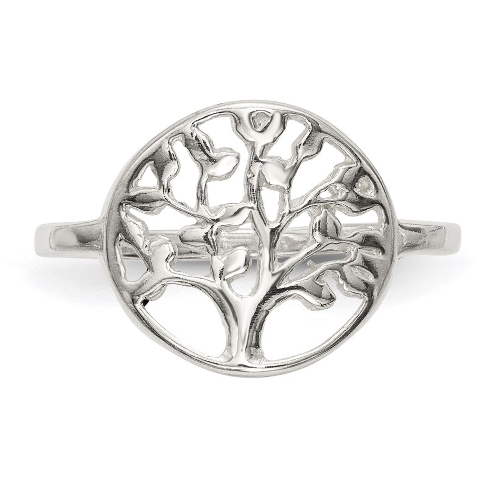 Sterlingsilber Poliert Baum Ring