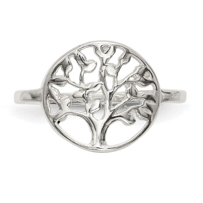 Sterlingsilber Poliert Baum Ring