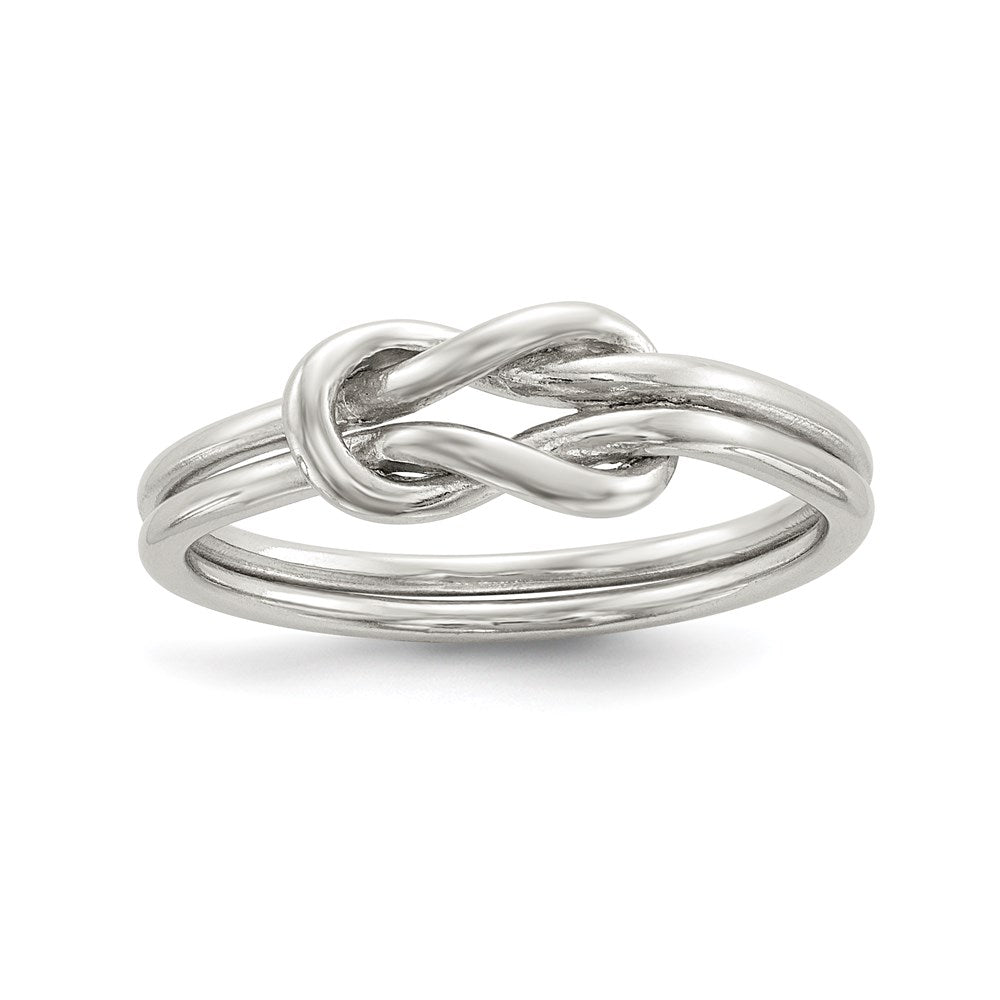 Sterlingsilber Liebe Knoten Ring