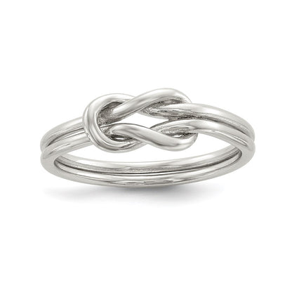 Sterlingsilber Liebe Knoten Ring