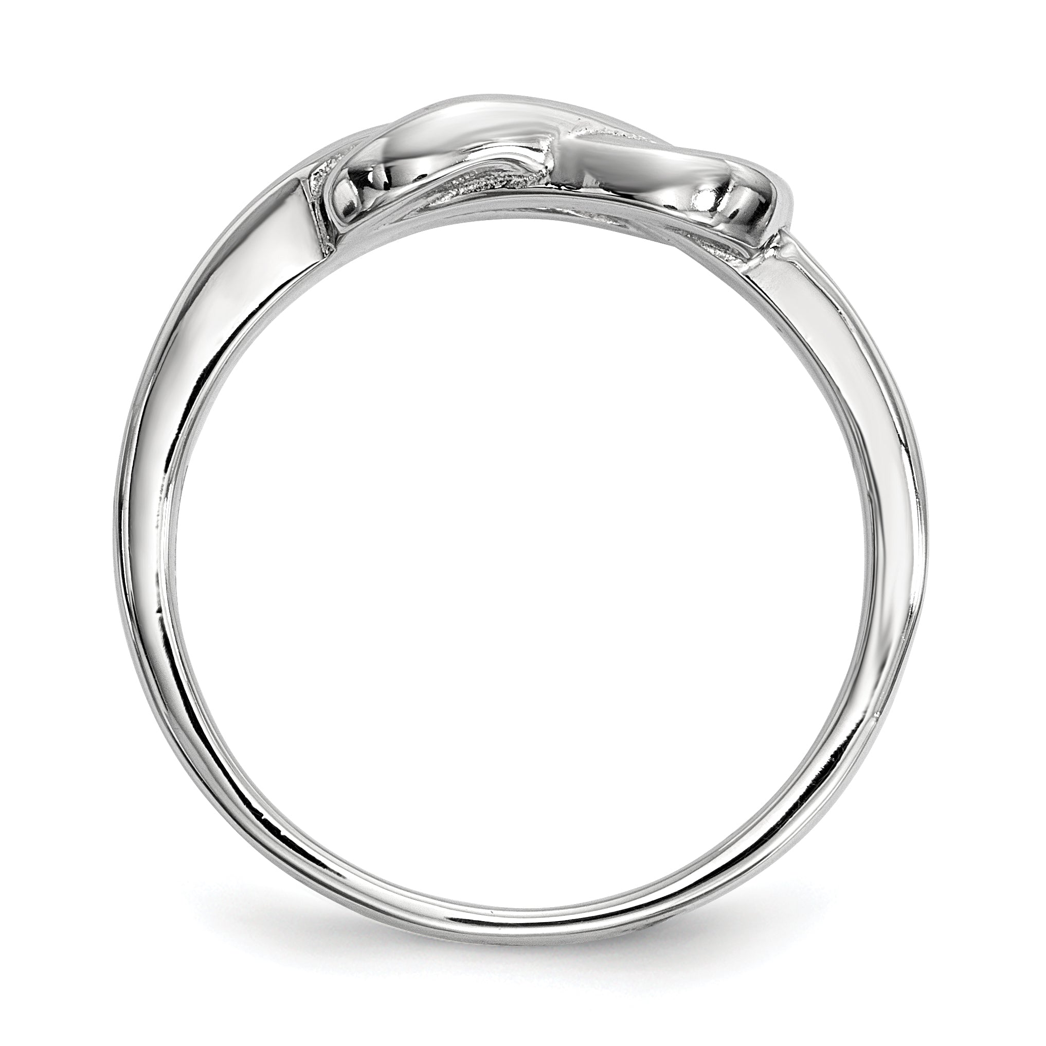 Sterlingsilber Rhodiniert Knoten Ring
