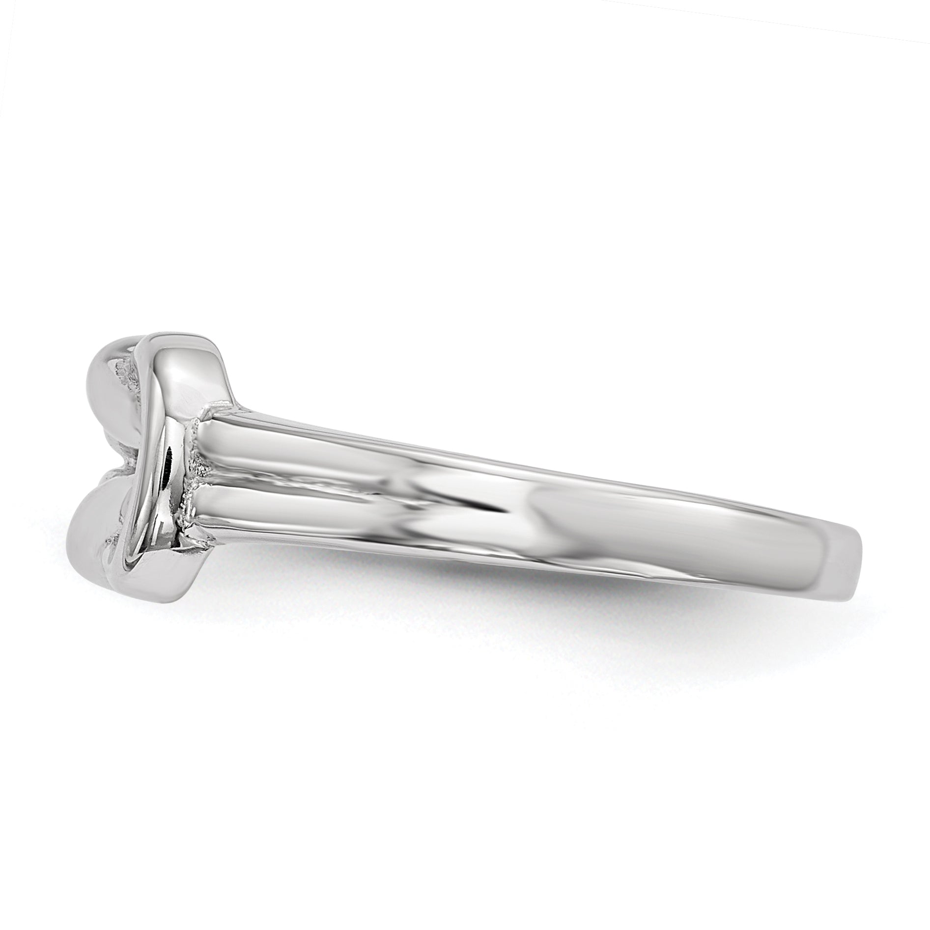 Sterlingsilber Rhodiniert Knoten Ring