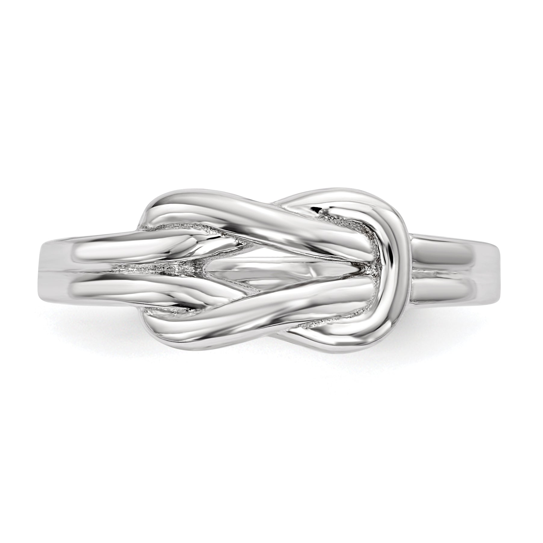 Sterlingsilber Rhodiniert Knoten Ring