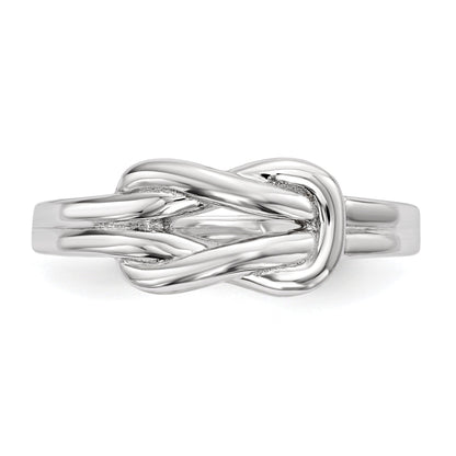 Sterlingsilber Rhodiniert Knoten Ring
