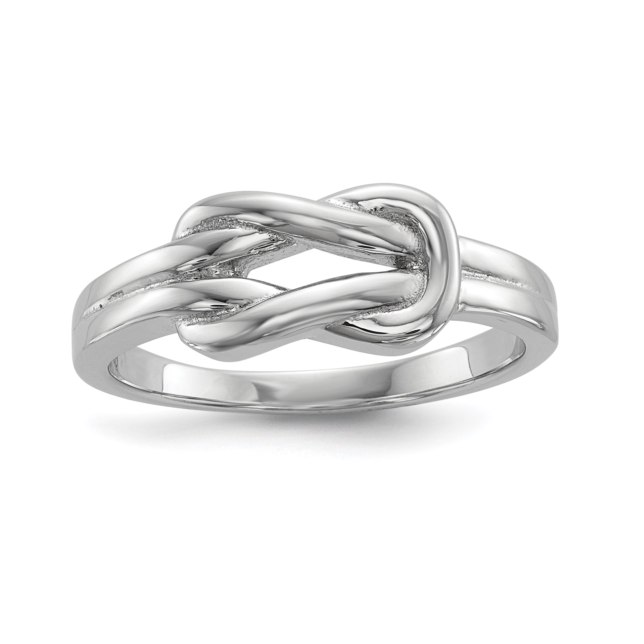 Sterlingsilber Rhodiniert Knoten Ring