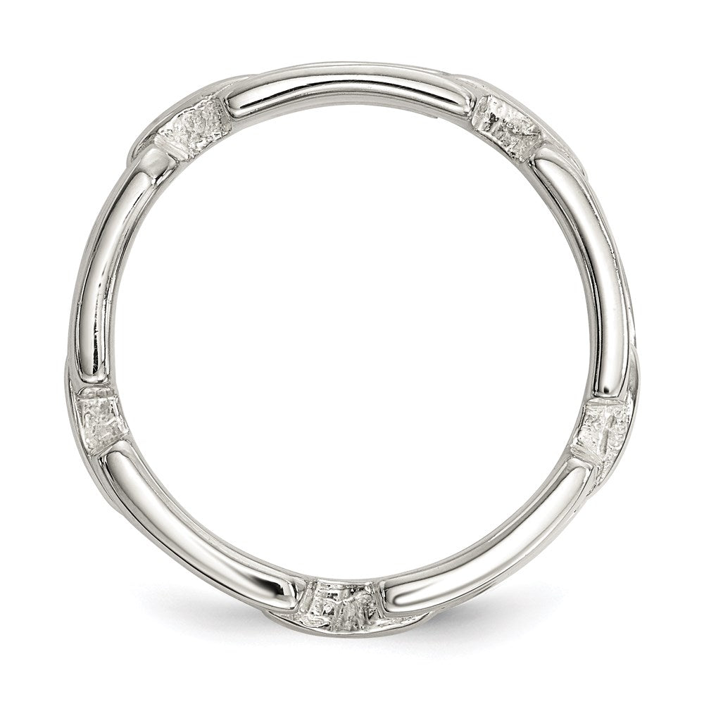 Sterlingsilber Poliert Fantasieglieder Ring