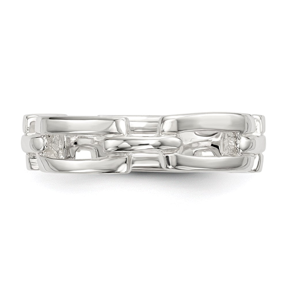 Sterlingsilber Poliert Fantasieglieder Ring