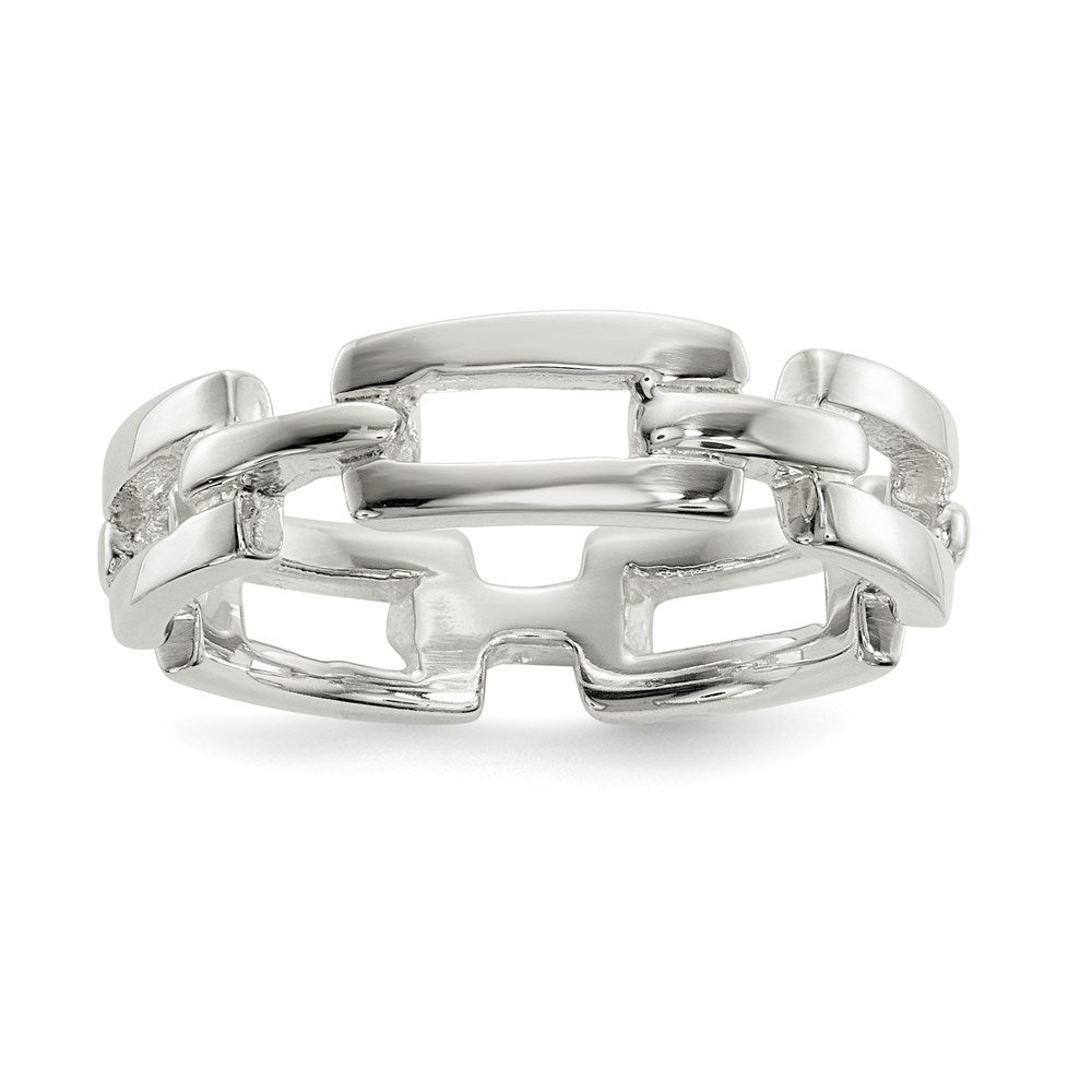 Sterlingsilber Poliert Fantasieglieder Ring