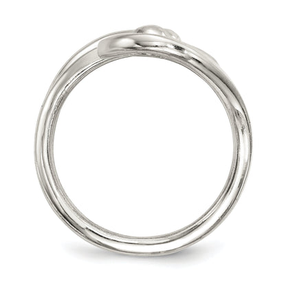 Sterlingsilber Poliert Fantasie Wirbel Ring
