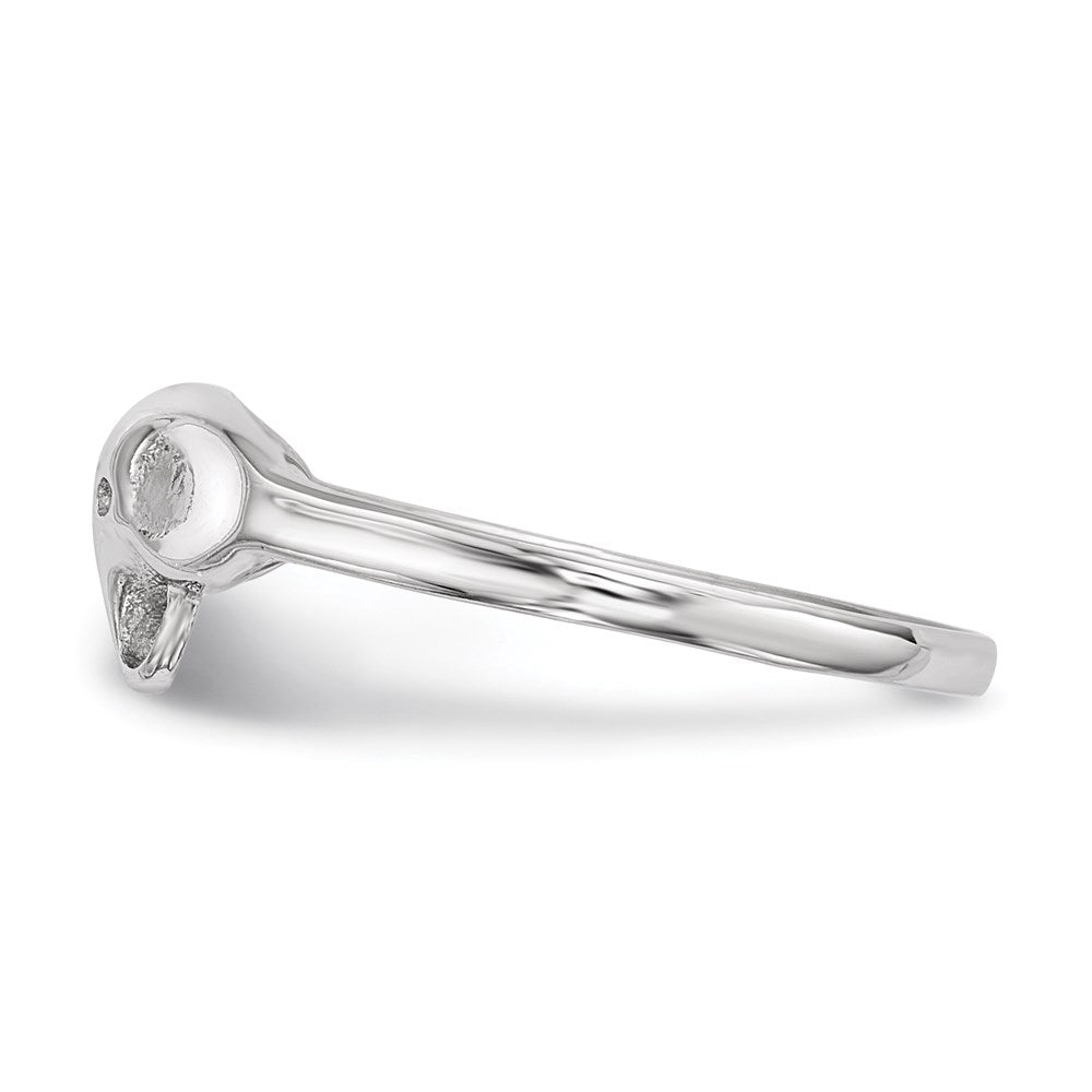 Sterlingsilber Rhodiniert Poliert Elefant Ring