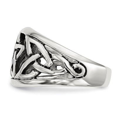 Sterlingsilber Oxidiert Stern Ring (size 7 Nur)