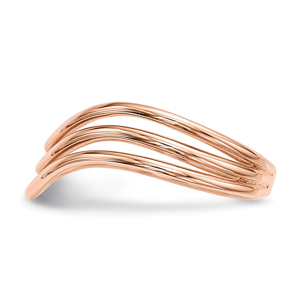 Sterlingsilber Roséfarben 3 Ring