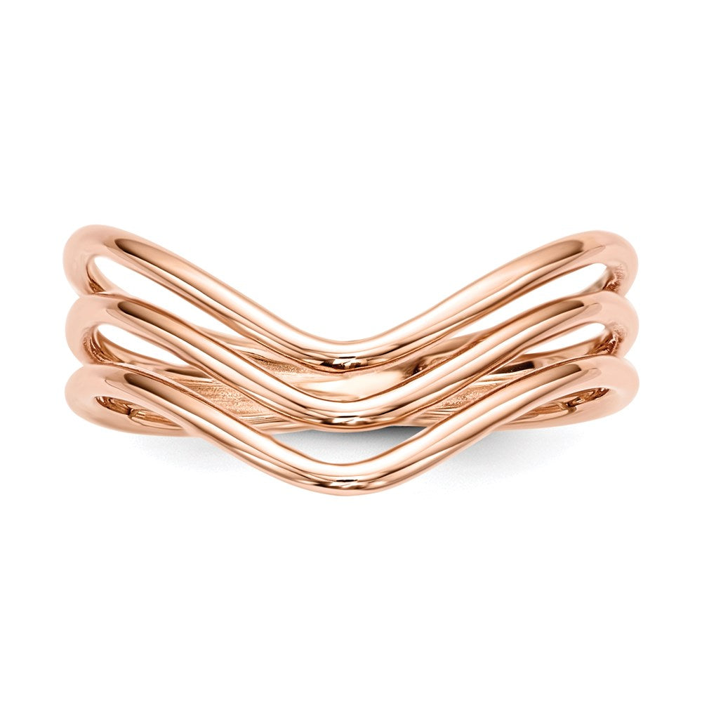 Sterlingsilber Roséfarben 3 Ring