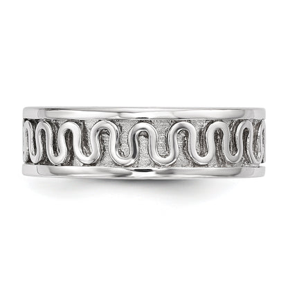 Sterlingsilber Rhodiniert Poliert Fantasie Schleife Ring
