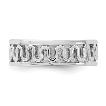Sterlingsilber Rhodiniert Poliert Fantasie Schleife Ring
