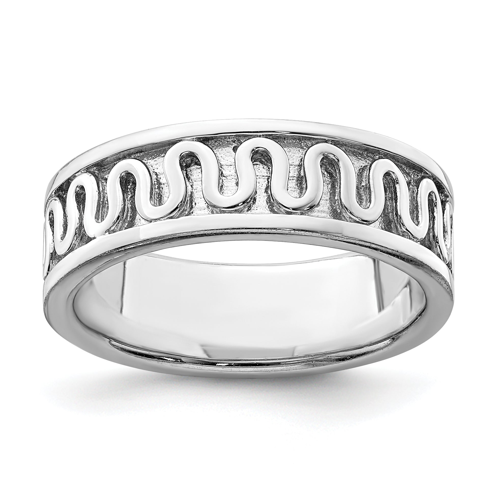 Sterlingsilber Rhodiniert Poliert Fantasie Schleife Ring