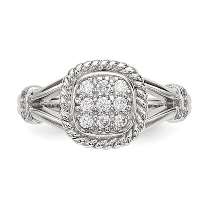 Sterlingsilber Zirkonia Ring