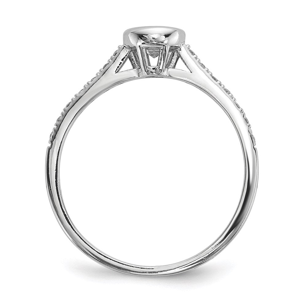 Sterlingsilber Rhodiniert Zirkonia 3 Ring Set