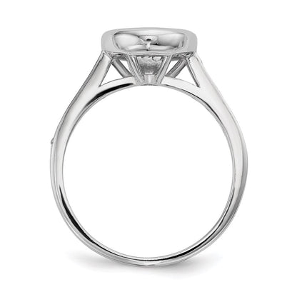 Sterlingsilber Rhodiniert Zirkonia 3 Ring Set
