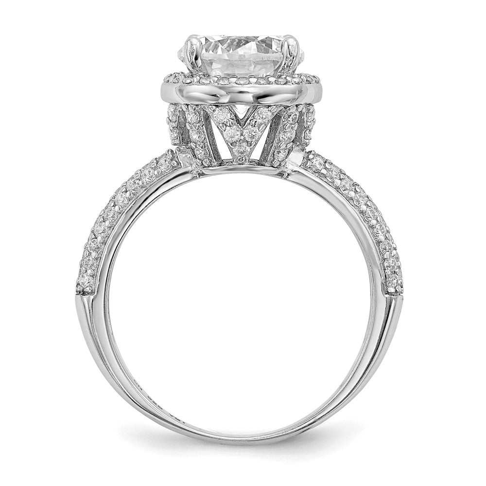 Sterlingsilber Rhodiniert Zirkonia Pavé‚äö Ring