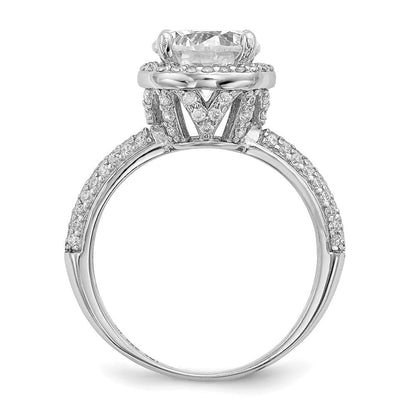 Sterlingsilber Rhodiniert Zirkonia Pavé‚äö Ring