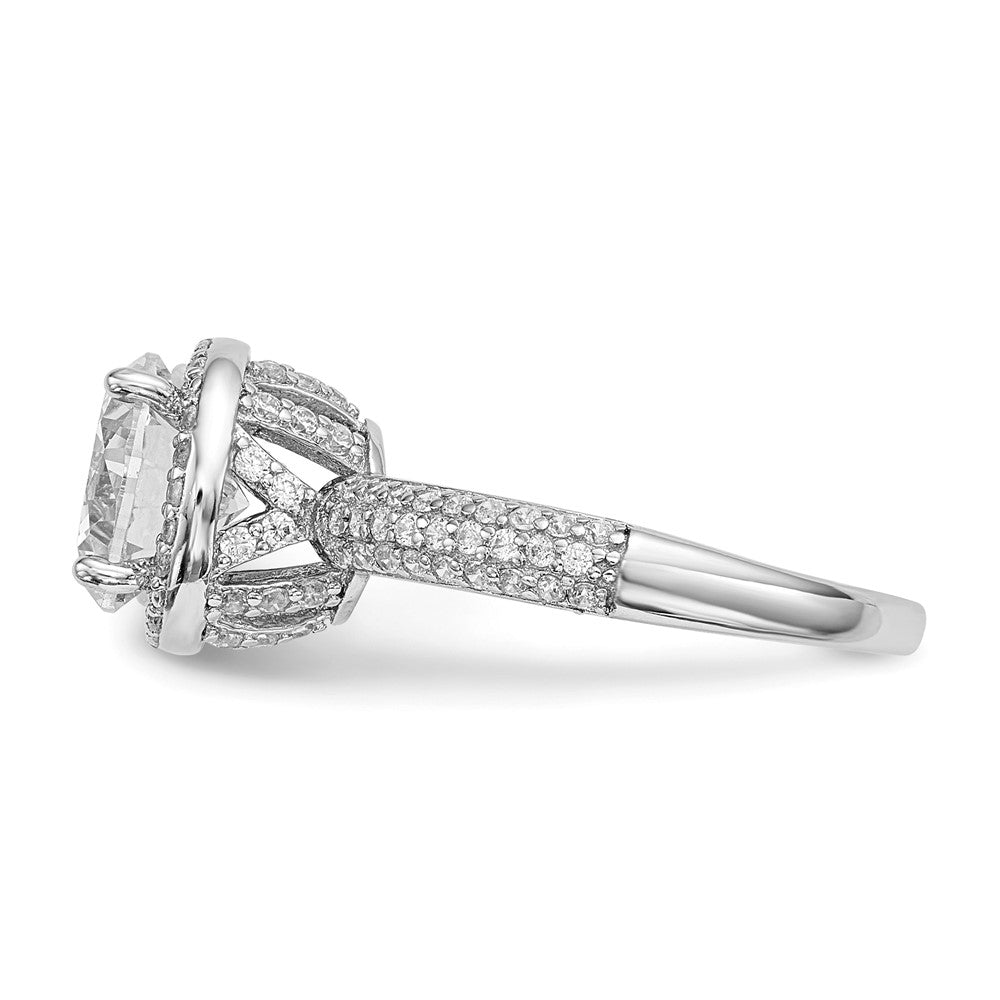Sterlingsilber Rhodiniert Zirkonia Pavé‚äö Ring