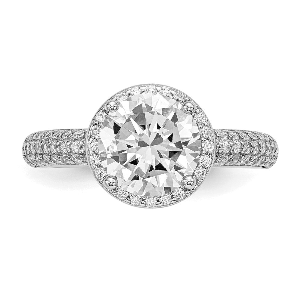 Sterlingsilber Rhodiniert Zirkonia Pavé‚äö Ring