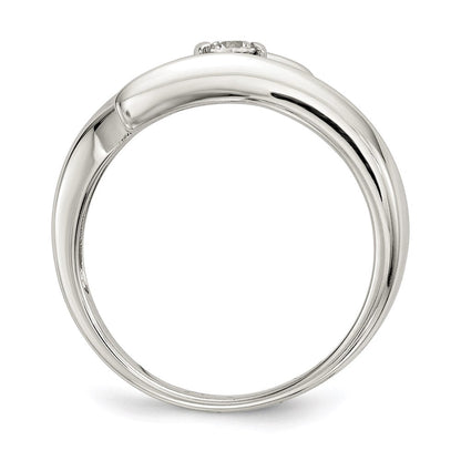 Sterlingsilber Zirkonia Ring (size 8 Nur)