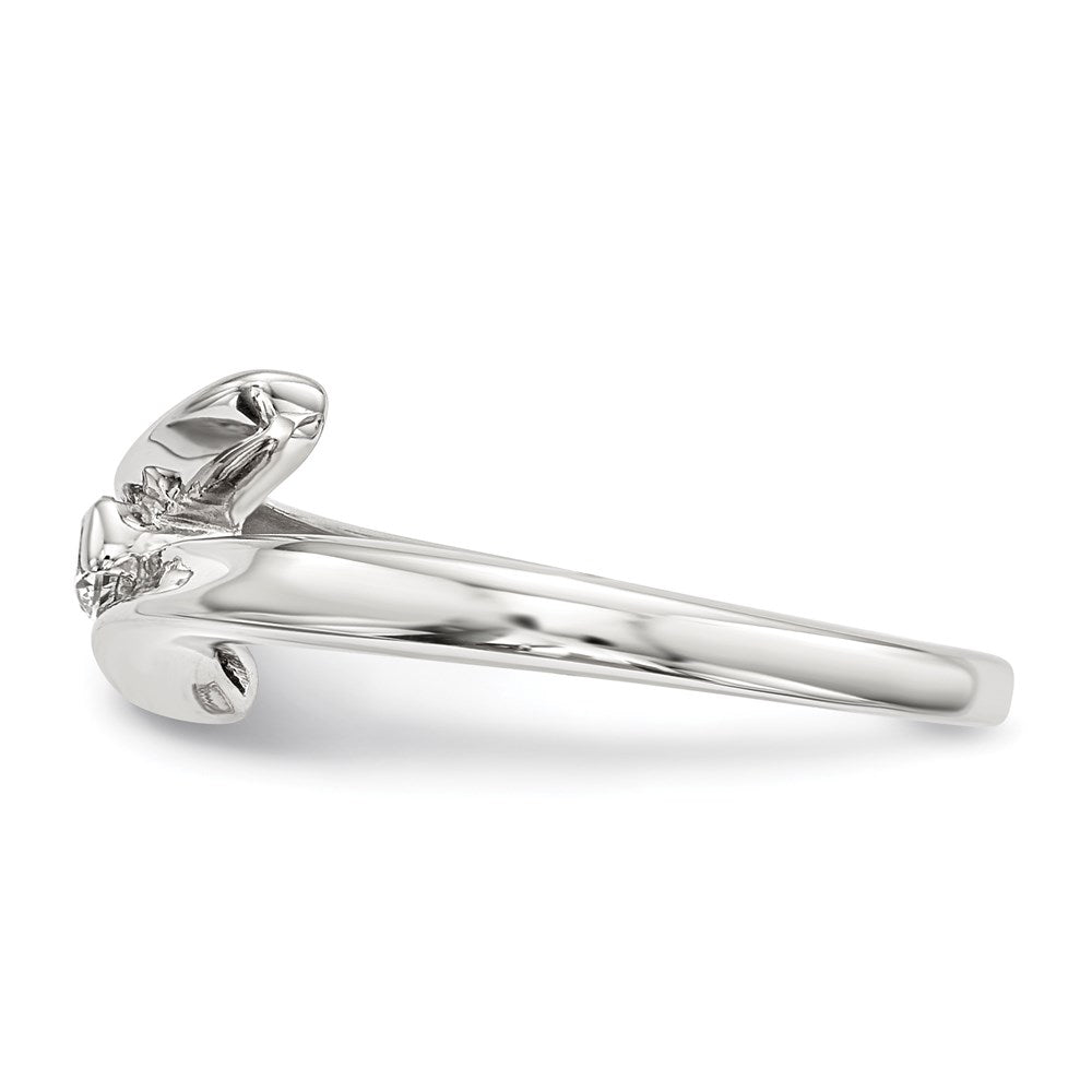 Sterlingsilber Zirkonia Ring (size 8 Nur)
