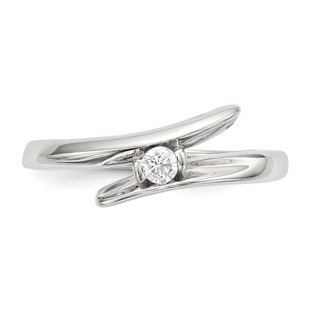 Sterlingsilber Zirkonia Ring (size 8 Nur)