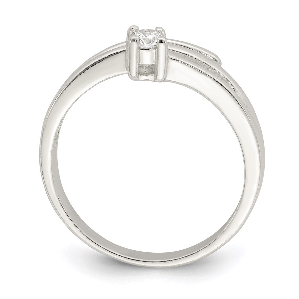 Sterlingsilber Zirkonia Ring (size 8 Nur)