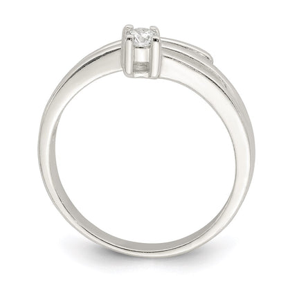 Sterlingsilber Zirkonia Ring (size 8 Nur)