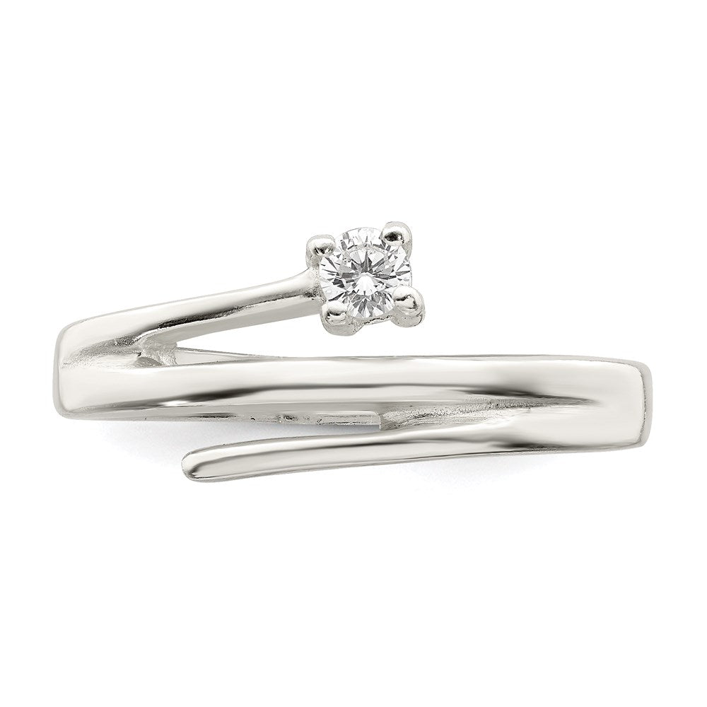 Sterlingsilber Zirkonia Ring (size 8 Nur)