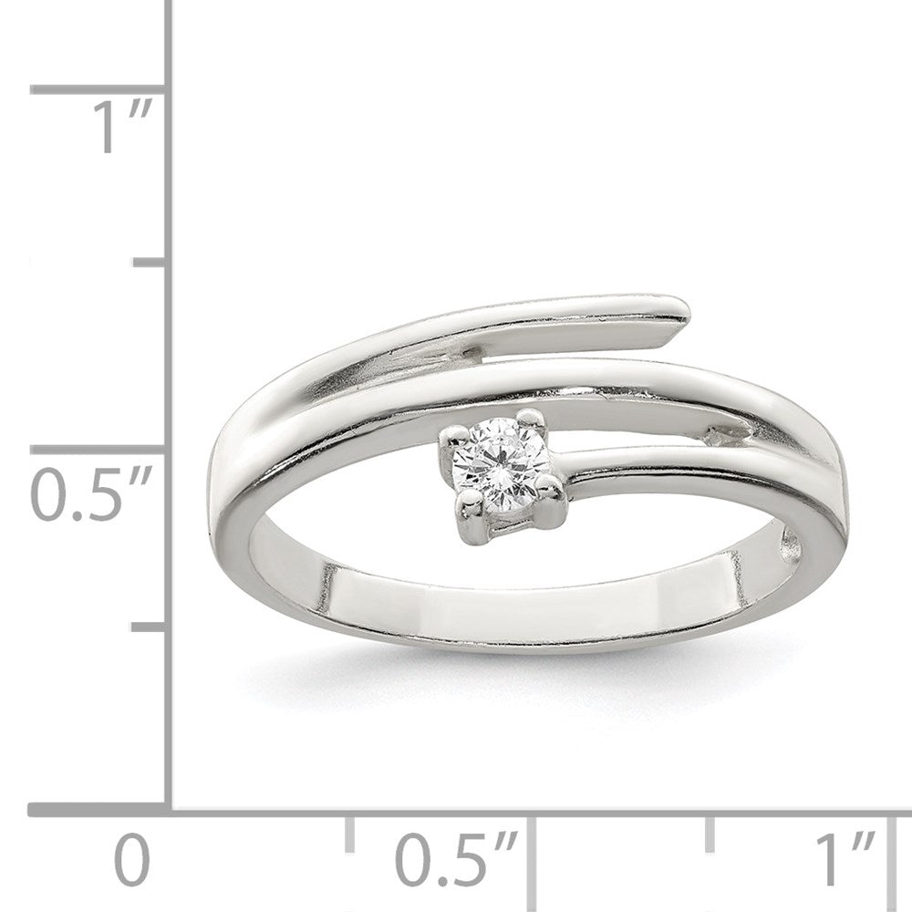 Sterlingsilber Zirkonia Ring (size 8 Nur)