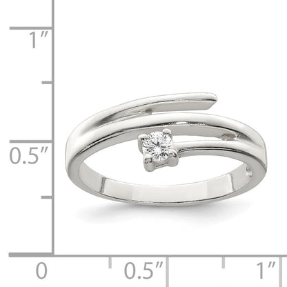 Sterlingsilber Zirkonia Ring (size 8 Nur)