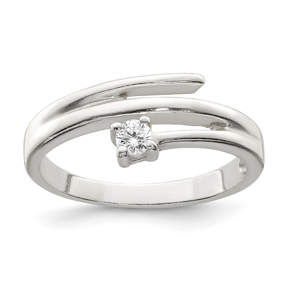 Sterlingsilber Zirkonia Ring (size 8 Nur)