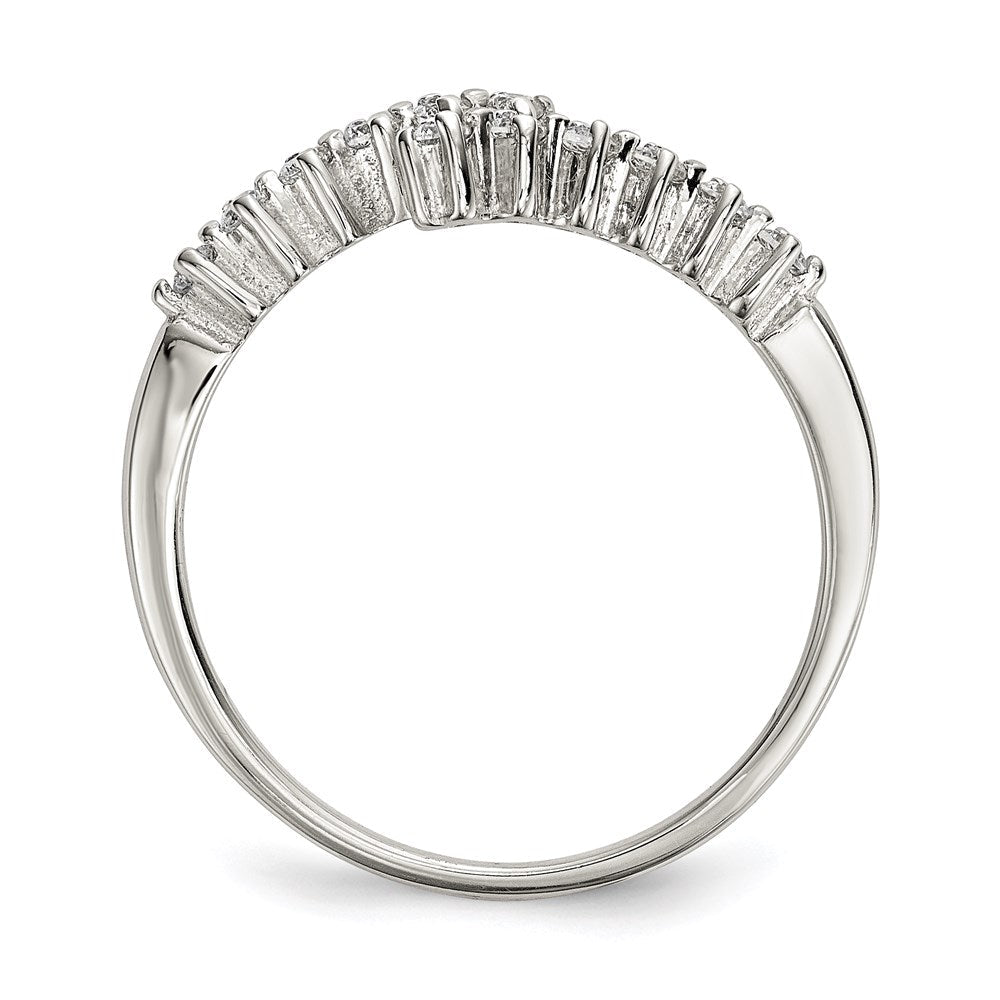 Sterlingsilber Zirkonia Ring (size 8 Nur)