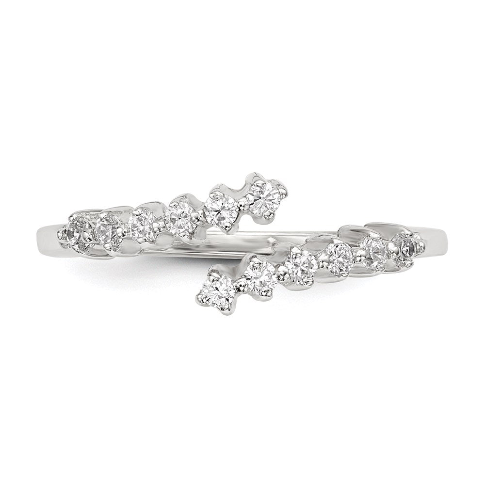 Sterlingsilber Zirkonia Ring (size 8 Nur)