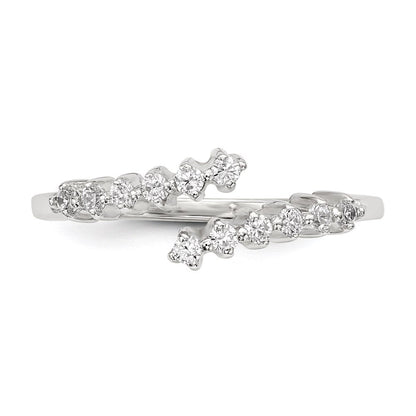 Sterlingsilber Zirkonia Ring (size 8 Nur)