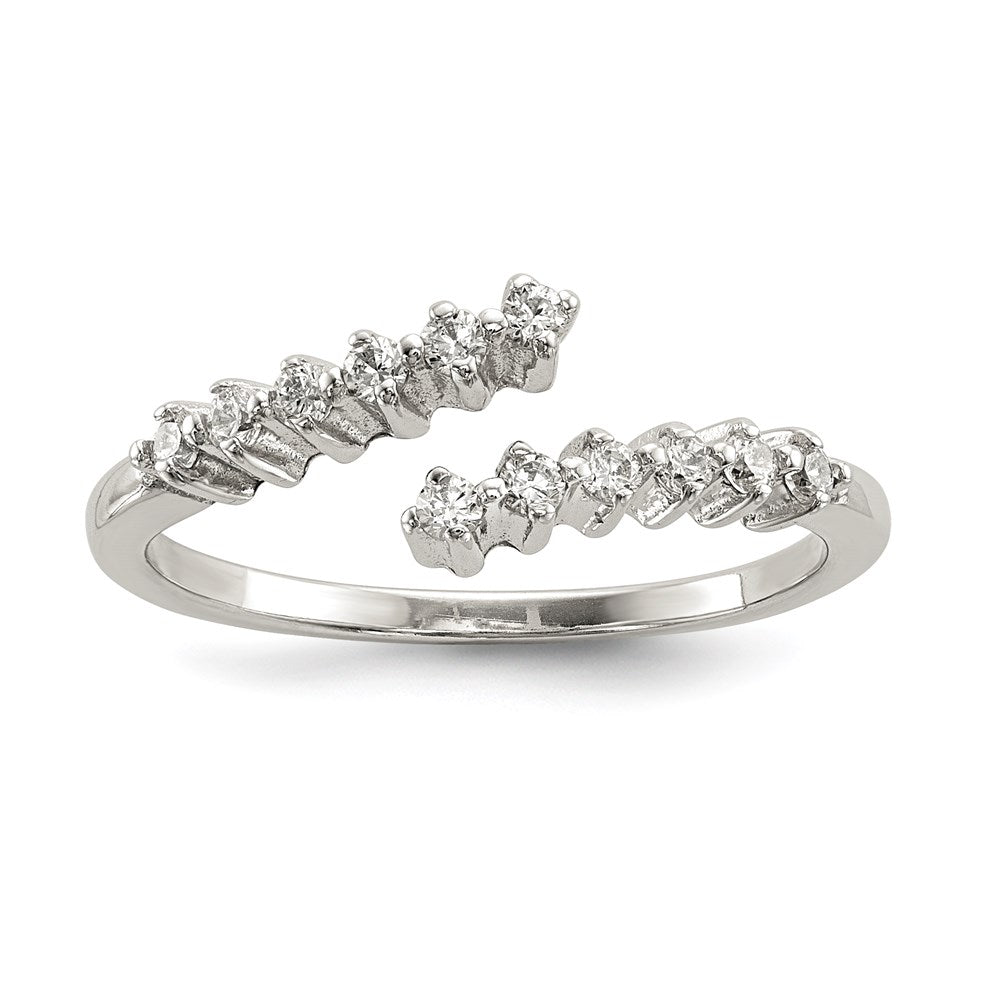 Sterlingsilber Zirkonia Ring (size 8 Nur)