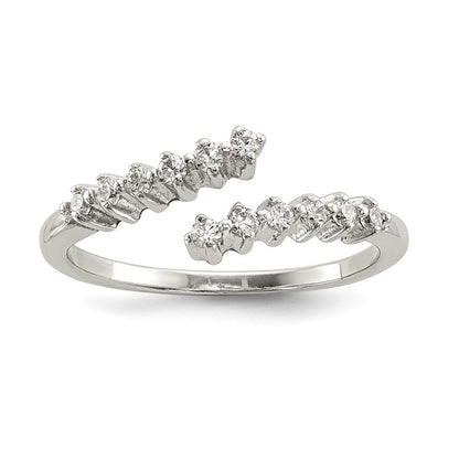Sterlingsilber Zirkonia Ring (size 8 Nur)