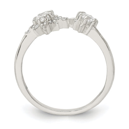 Sterlingsilber Poliert Zirkonia Sterne Ring