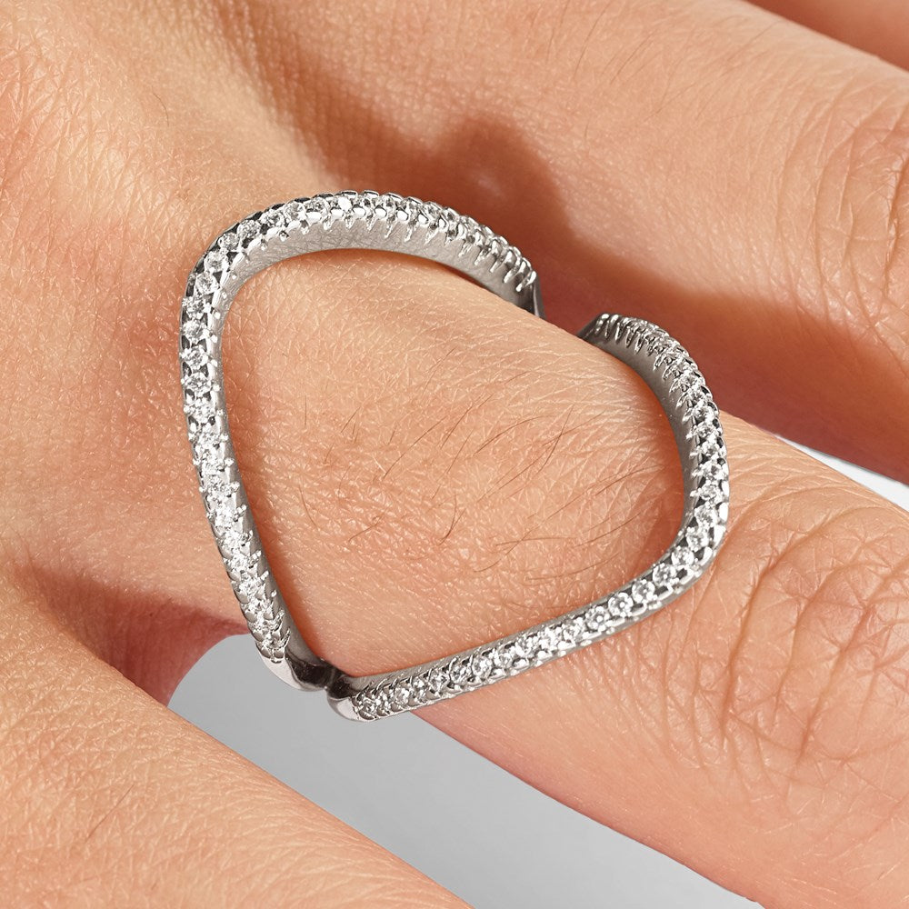 Sterlingsilber Zirkonia Ring