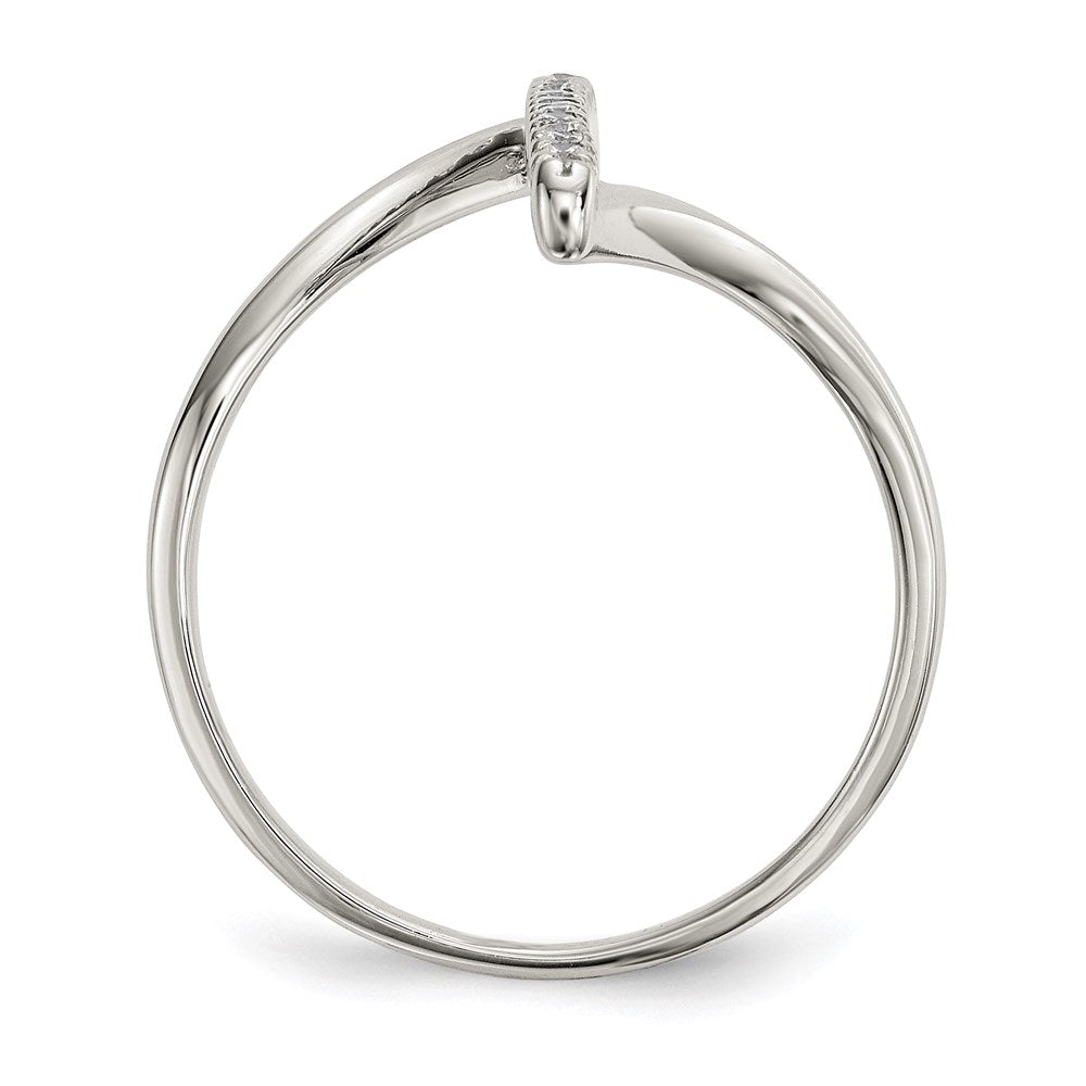 Sterlingsilber Zirkonia Stab Ring