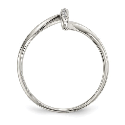 Sterlingsilber Zirkonia Stab Ring