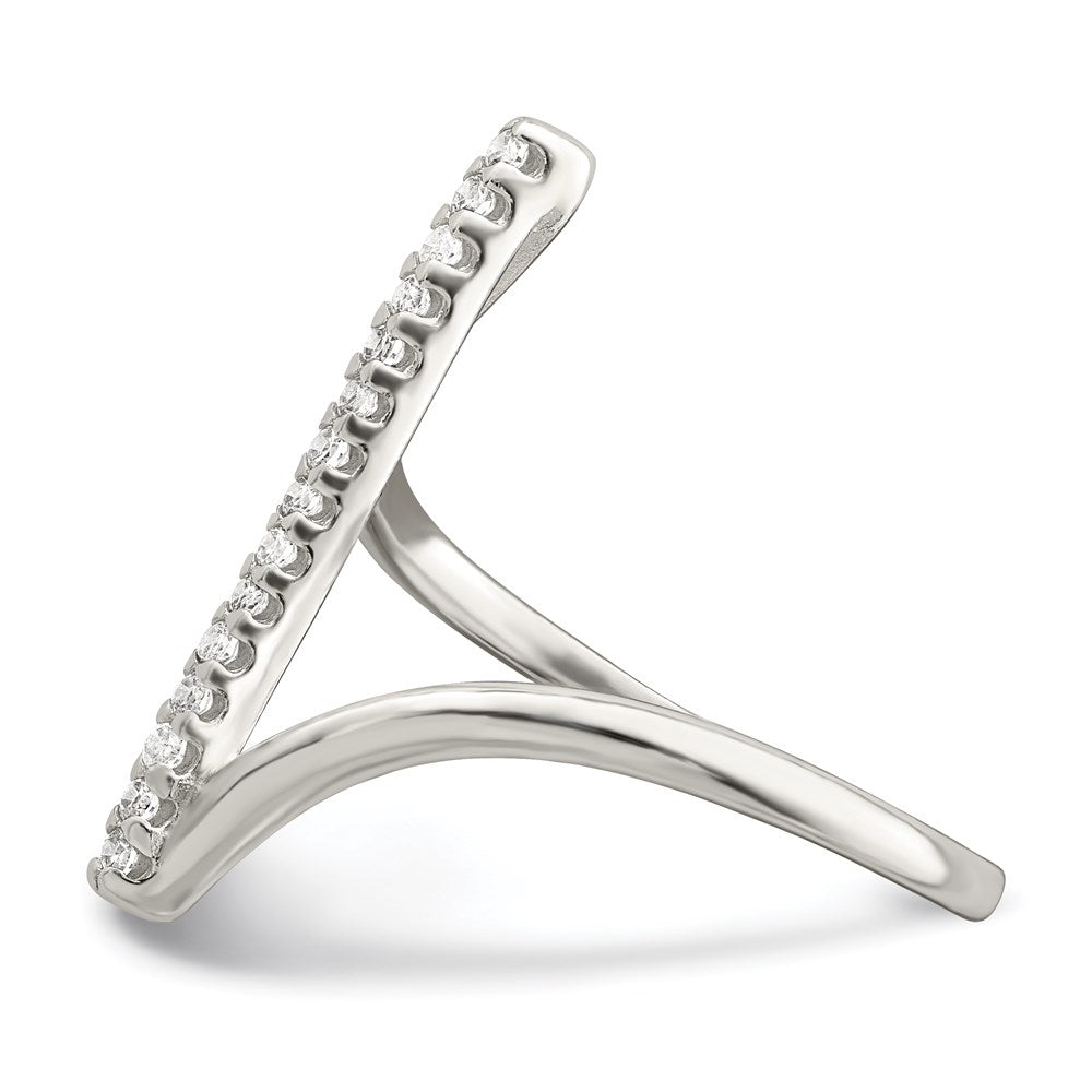 Sterlingsilber Zirkonia Stab Ring