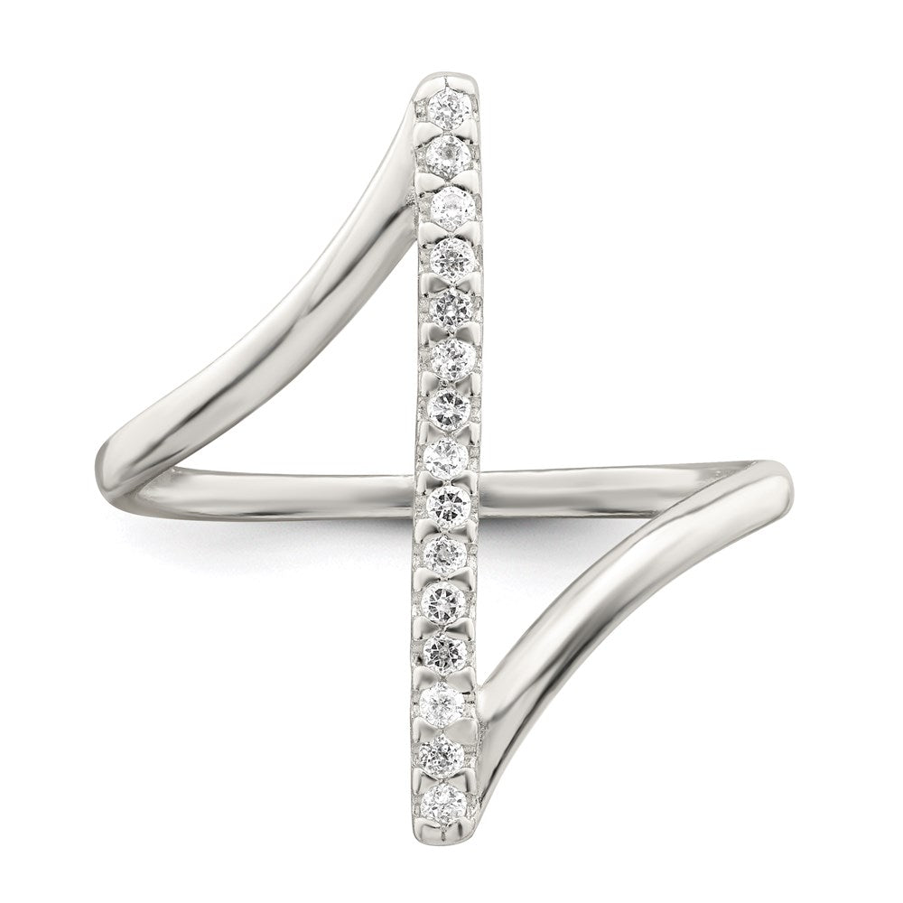 Sterlingsilber Zirkonia Stab Ring