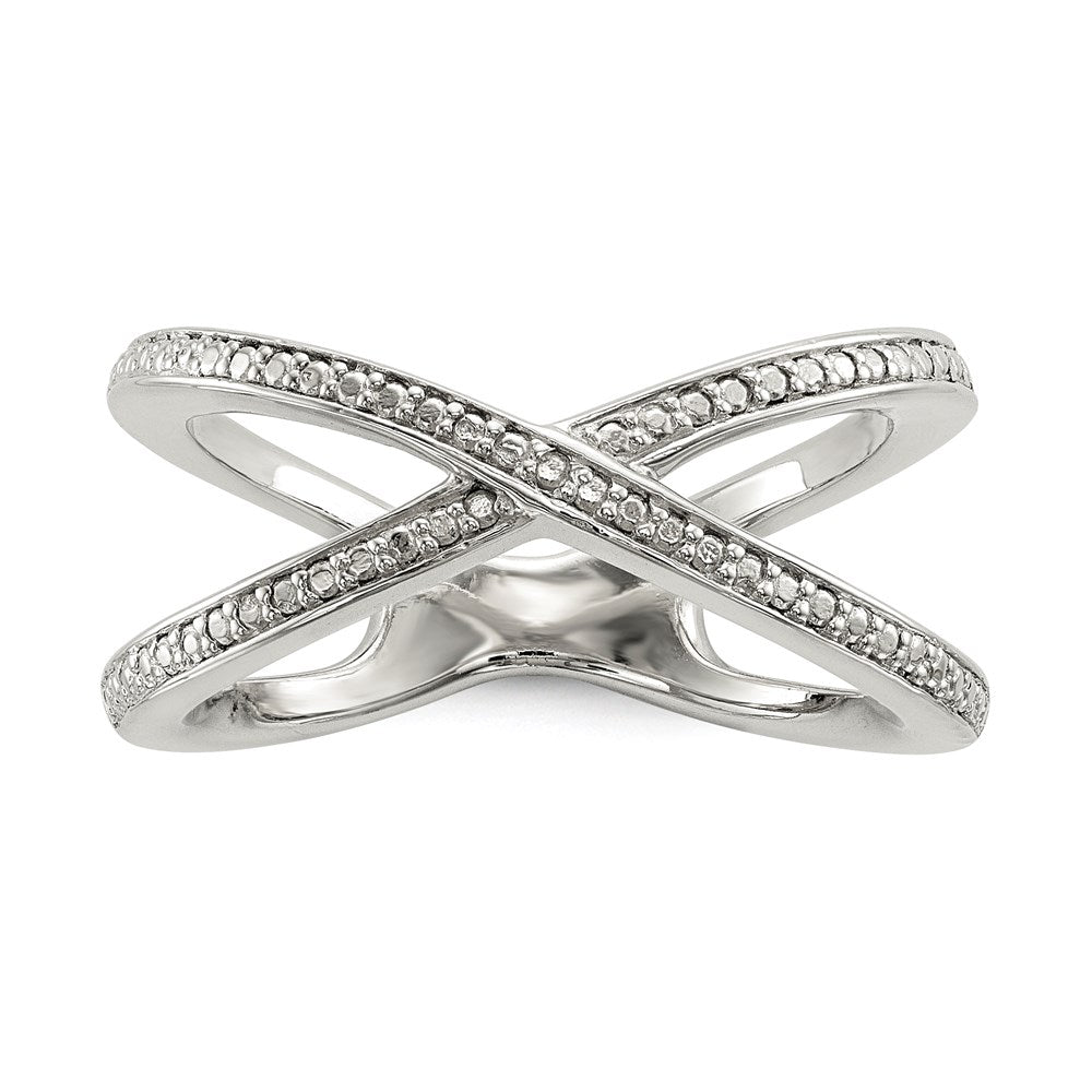 Sterlingsilber Diamant Akzente Ring