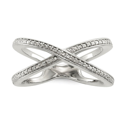 Sterlingsilber Diamant Akzente Ring